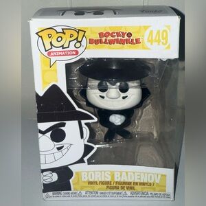 Funko Pop! Animation Boris Badenov Vinyl Figure - Black and White